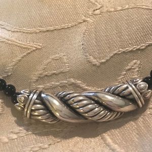 Jai by John Hardy ss slide w onyx beads